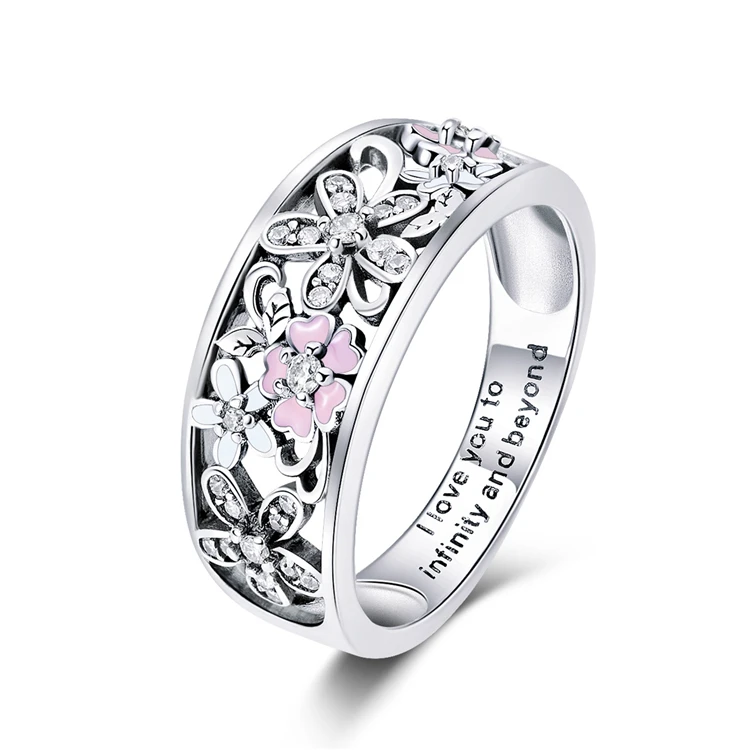 Female Ring 2021 New 925 Sterling Silver Daisy Flower & Infinity Love Pave Finger Rings for Women Wedding Engagement Jewelry
Female Ring 2021 New 925 Sterling Silver Daisy Flower & Infinity Love Pave Finger Rings for Women Wedding Engagement Jewelry