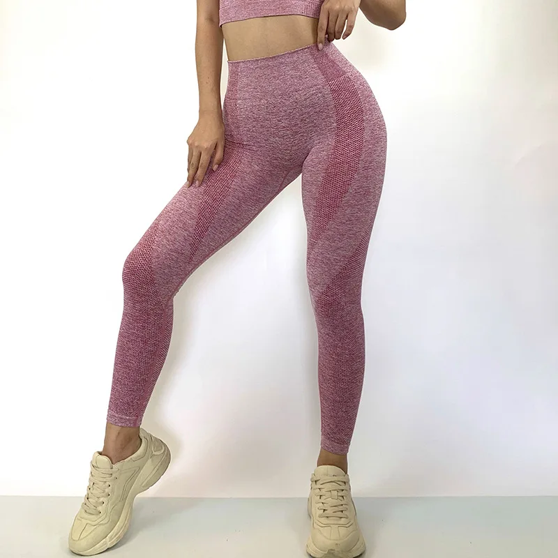 Hot sale seamless knitting hip high waist stretch breathable fitness yoga pants for women, Customized colors
Hot sale seamless knitting hip high waist stretch breathable fitness yoga pants for women, Customized colors