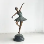 Bronze Ballerina Sculpture For Table Decoration