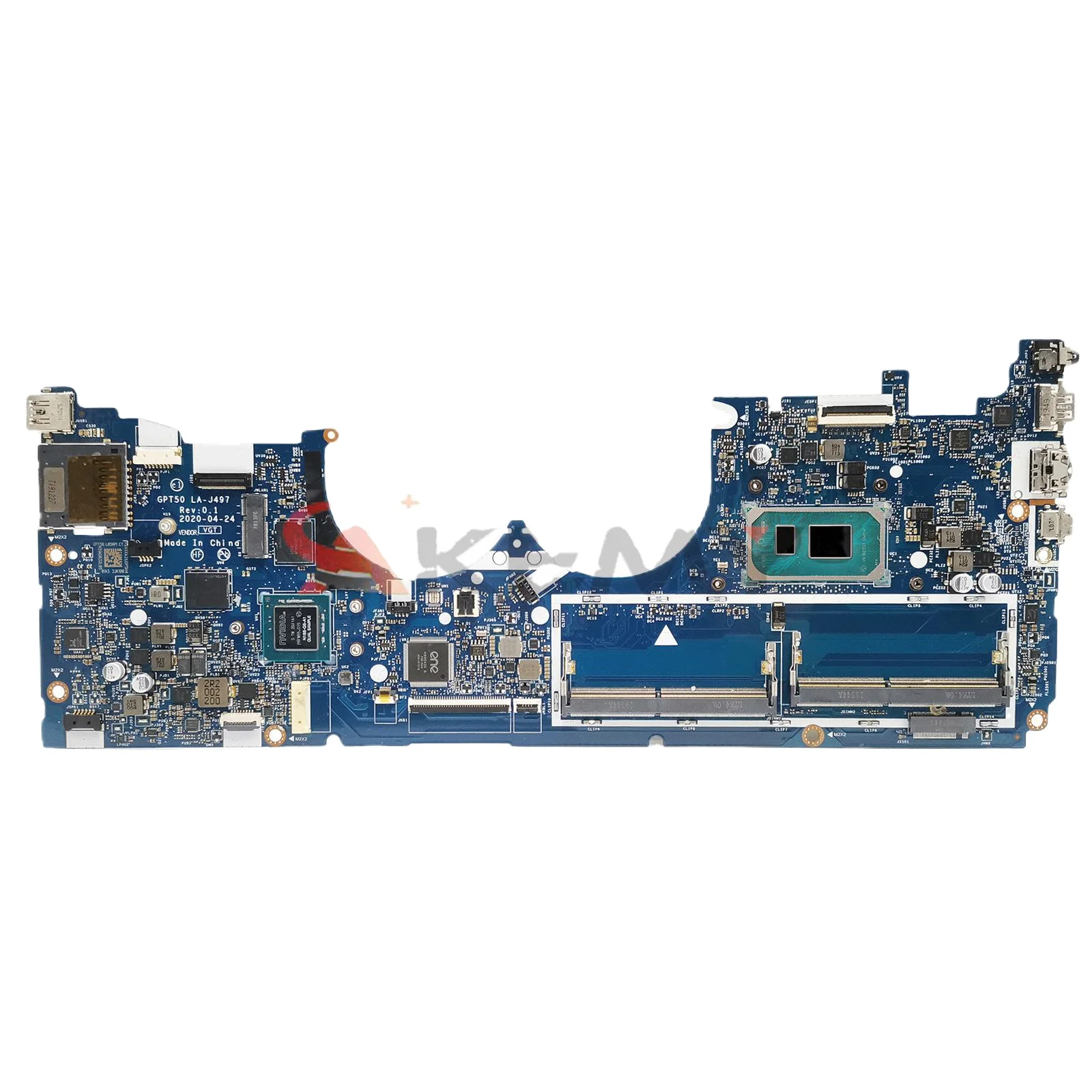 

For HP ENVY X360 15-ED1075CL 15-ED Laptop Motherboard M20702-601 M20701-001 DSC MX450 2GB W/ i5 i7 CPU GPT50 LA-J497P