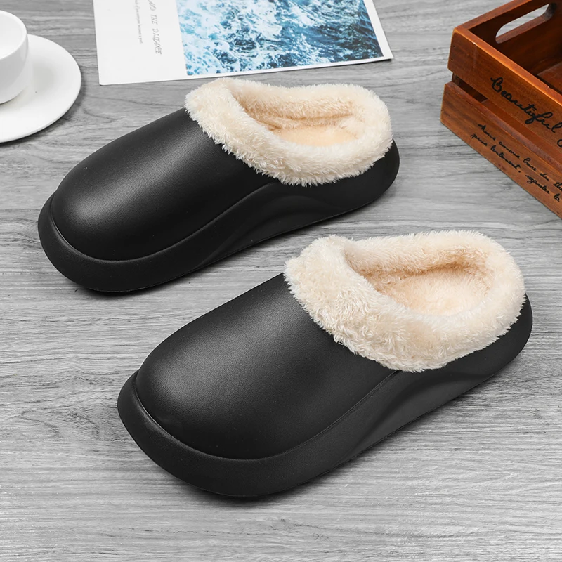 963 Waterproof Slippers Men Fur Lined Clogs Winter Garden Shoes Warm House Slippers Indoor Outdoor Cotton, 3 colors
963 Waterproof Slippers Men Fur Lined Clogs Winter Garden Shoes Warm House Slippers Indoor Outdoor Cotton, 3 colors