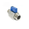 High quality low price stainless steel handle nickel plating pn10 mini ball valve male/female