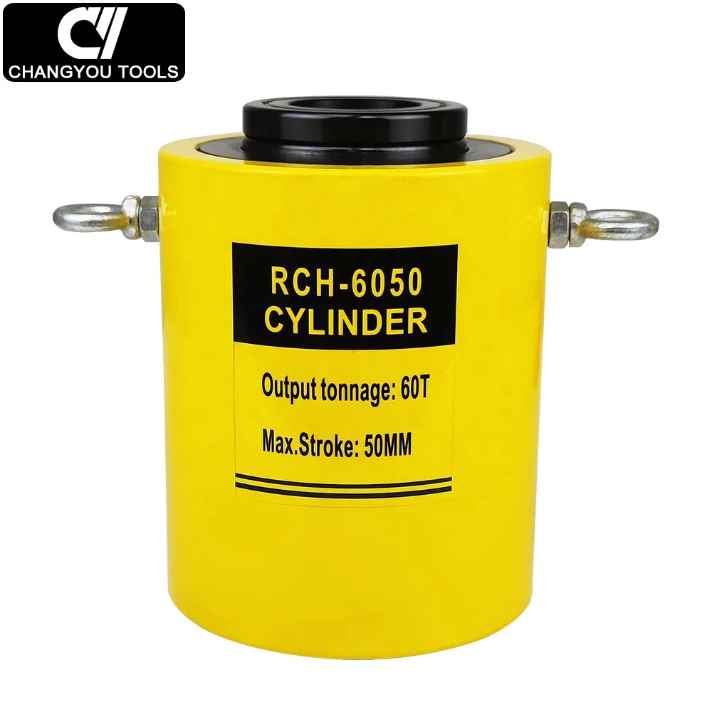 RCH-6050 60 ton Single-acting Hollow Plunger Cylinder 
RCH-6050 60 ton Single-acting Hollow Plunger Cylinder