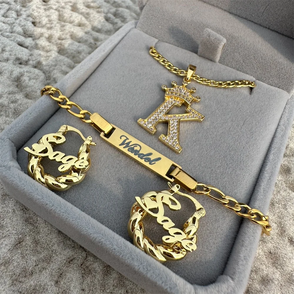 Lateefah NEW European and American jewelry set ornaments necklace earring bracelet ring set
Lateefah NEW European and American jewelry set ornaments necklace earring bracelet ring set