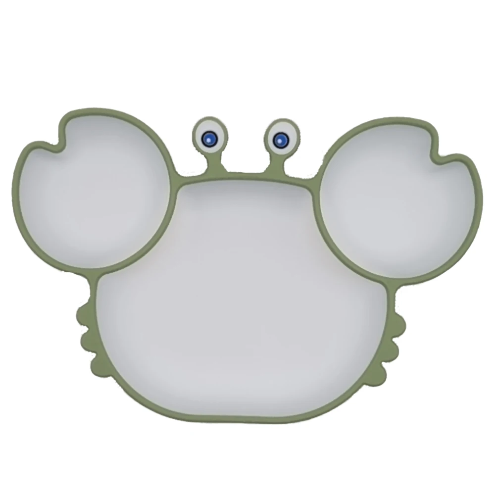 Professional factory Cute Crab Shape unbreakable 3 Compartments silicone suction plate
Professional factory Cute Crab Shape unbreakable 3 Compartments silicone suction plate