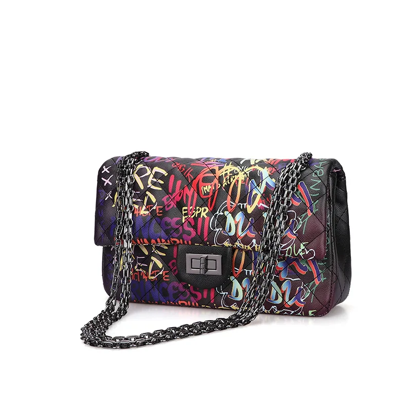 New designer fashion ladies handbags women pu leather graffiti bags rainbow purse handbag graffiti bag
New designer fashion ladies handbags women pu leather graffiti bags rainbow purse handbag graffiti bag