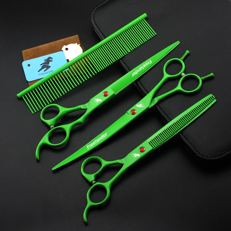 8.0 Inch Green2 Cheap High Quality Pet Grooming Dog Beauty Scissors 1 Set of 3 Scissors Pet Cleaning & Grooming Products 61HRC
8.0 Inch Green2 Cheap High Quality Pet Grooming Dog Beauty Scissors 1 Set of 3 Scissors Pet Cleaning & Grooming Products 61HRC