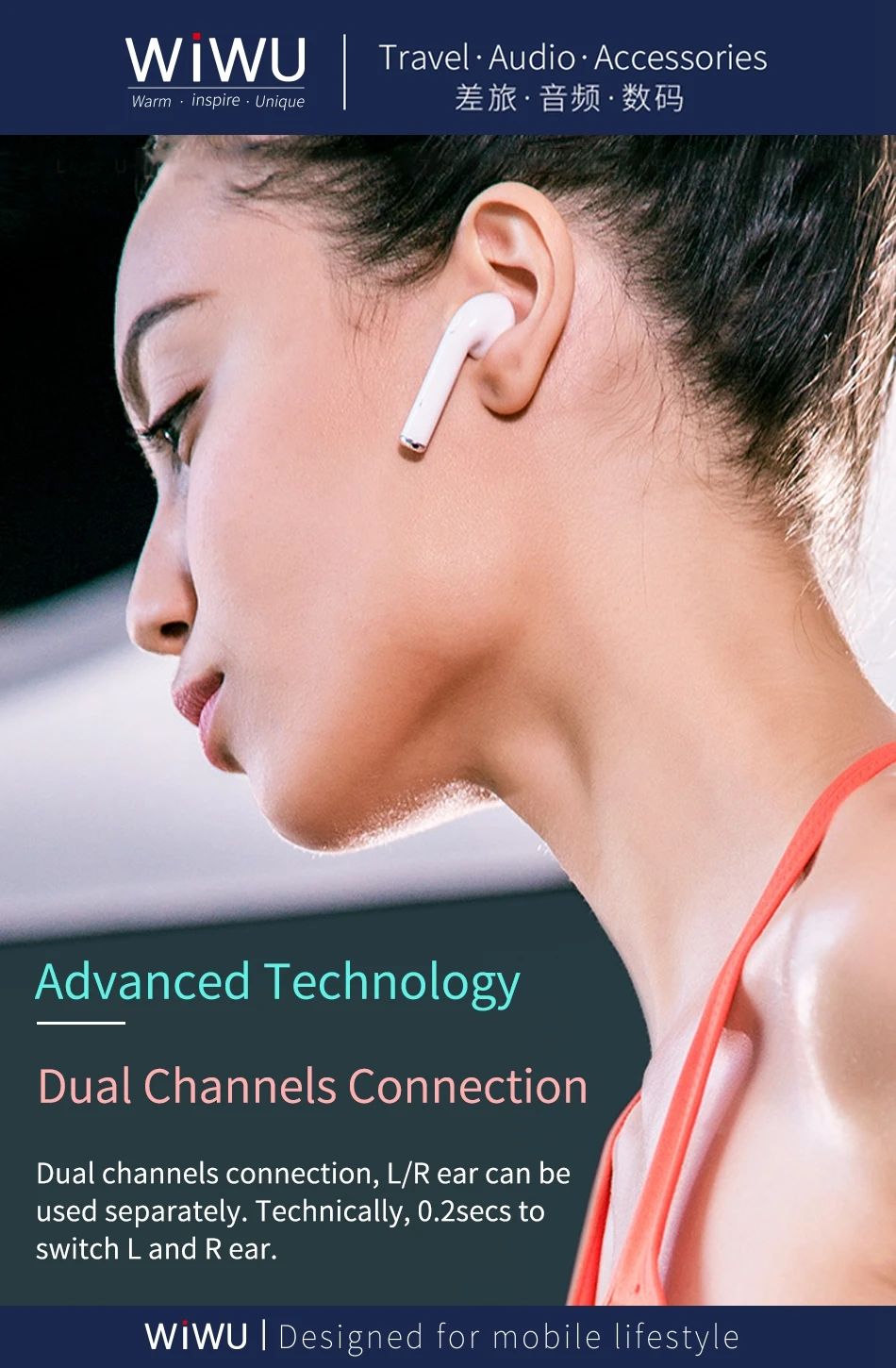 WiWU 2019 Newest Original i10000 TWS True Wireless Stereo 5.0 Blue tooth Earphone i300 i500 TWS Mini Stereo Wireless Earbuds - ANKUX.COM
