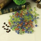 Glass terrarium geometric wholesale glass marble ball,colorful crystal shine round glass marble ball for sale