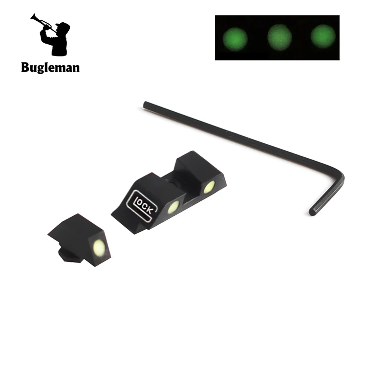 Bugleman Tactical Green Front Rear Sight for Glock 17, 19, 22, 23, 24, 26, 27, 33, 34, 35
Bugleman Tactical Green Front Rear Sight for Glock 17, 19, 22, 23, 24, 26, 27, 33, 34, 35