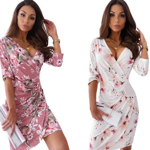 Ruched Foral Print Sexy Mini Dress Summer Women Fashion Streetwear Outfits Sundress
Ruched Foral Print Sexy Mini Dress Summer Women Fashion Streetwear Outfits Sundress
