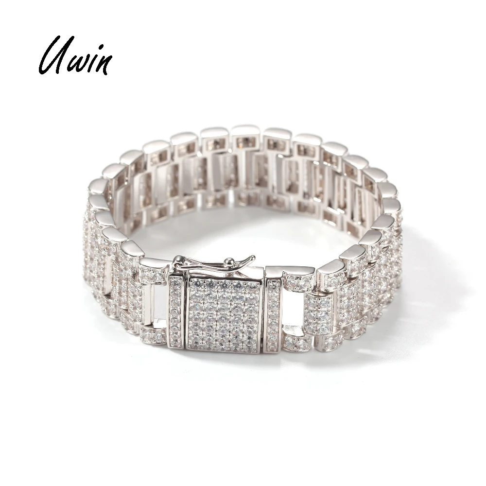 2021 Hip Hop Iced Out Watch Band Bracelet Unisex Gold Plated CZ Bling Bracelets Wholesale RapperJewelry, Gold and silver color
2021 Hip Hop Iced Out Watch Band Bracelet Unisex Gold Plated CZ Bling Bracelets Wholesale RapperJewelry, Gold and silver color