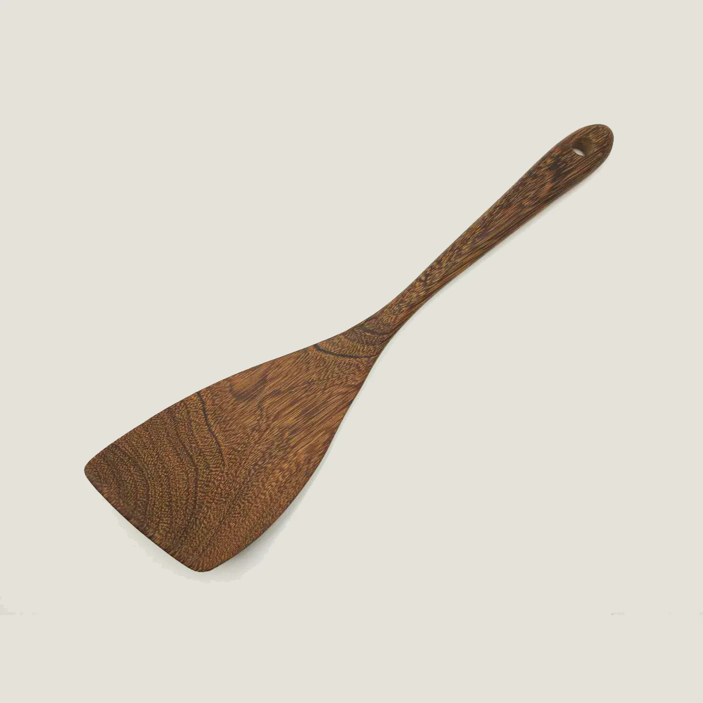 Millettia Leucantha Healthy Non Stick Durable Kitchen Cooking Set Beveled Spatula with Curved Handle with curved handle, Natural wenge wood color
Millettia Leucantha Healthy Non Stick Durable Kitchen Cooking Set Beveled Spatula with Curved Handle with curved handle, Natural wenge wood color