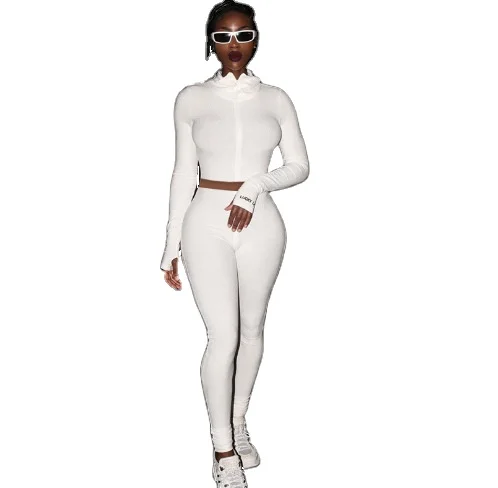 Women clothing 2021 autumn trendy knit rib crop top with legging set 2 piece set fall clothing for women, Picture shows
Women clothing 2021 autumn trendy knit rib crop top with legging set 2 piece set fall clothing for women, Picture shows