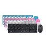 Factory direct 2.4g wireless keyboard and mouse combo sets with Chocolate design