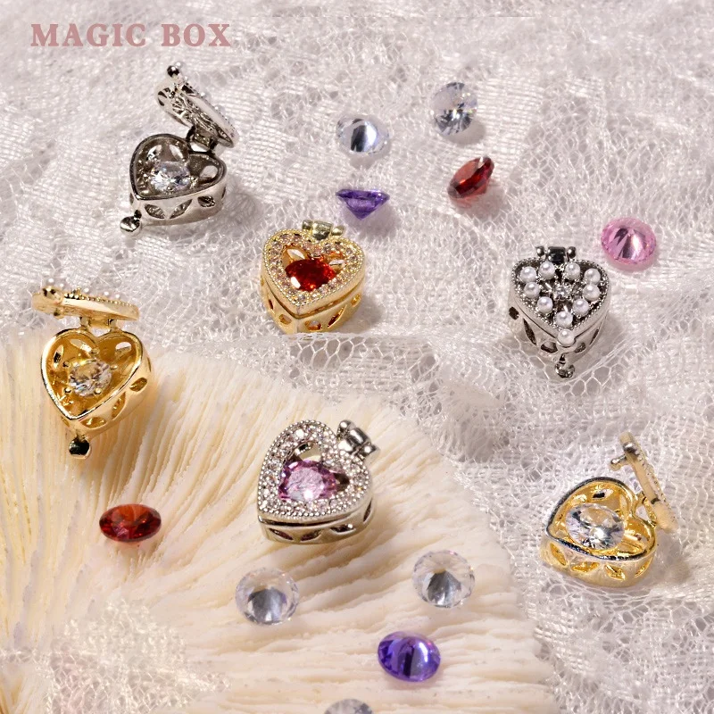 Paso Sico Magic Heart Box Zircon Diamond Nail Art Charms DIY Nail Products for 3D Nail Shiny Decoration
Paso Sico Magic Heart Box Zircon Diamond Nail Art Charms DIY Nail Products for 3D Nail Shiny Decoration