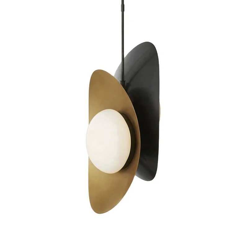 Simig lighting luxury creative home docor black and gold brass half moon pendant light for dining room, Golden
Simig lighting luxury creative home docor black and gold brass half moon pendant light for dining room, Golden