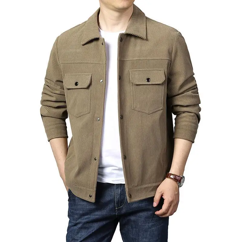 Corduroy jacket for men's autumn and winter 2023 new plush casual fashion temperament Spring and autumn men's coat
Corduroy jacket for men's autumn and winter 2023 new plush casual fashion temperament Spring and autumn men's coat