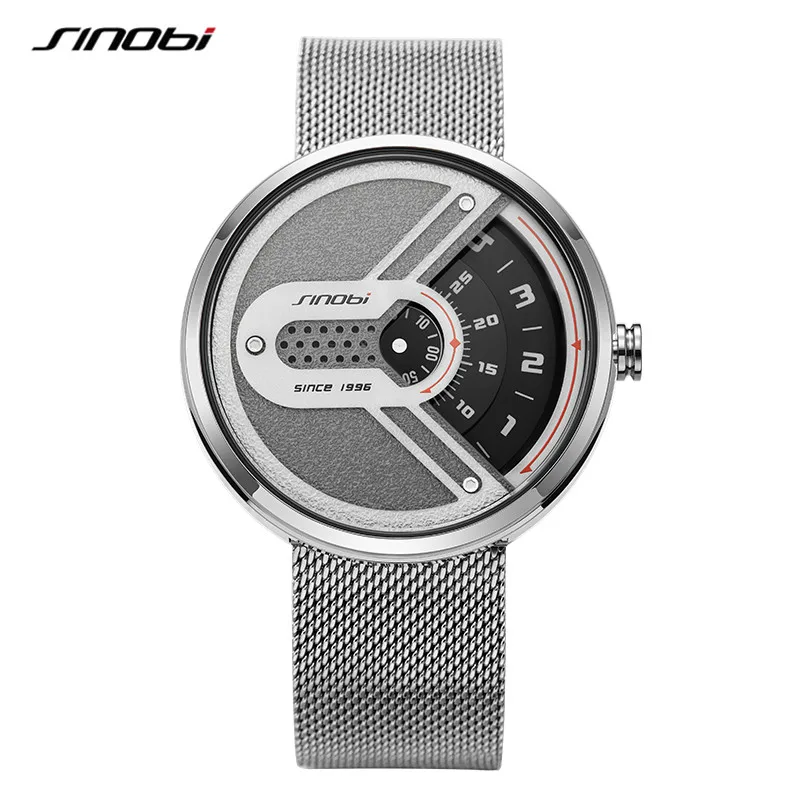 SINOBI Innovative Men Watches S9831G Big Dial Male Sport Wrist Watch Rotate Dial Handwatch Chinese Quartz WatchRelogio Masculino
SINOBI Innovative Men Watches S9831G Big Dial Male Sport Wrist Watch Rotate Dial Handwatch Chinese Quartz WatchRelogio Masculino