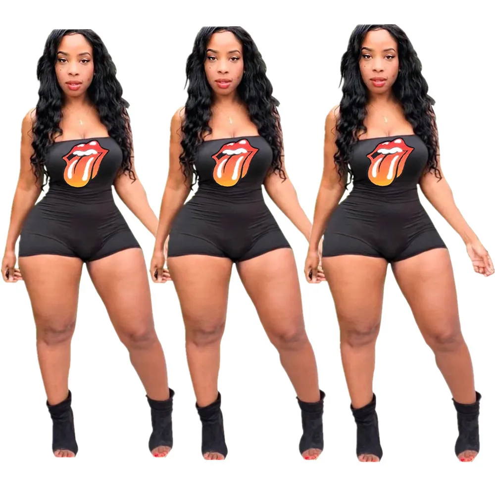 WJ5006 Zoom Life 2021 New Arrivals Hot Selling Tongue Print barboteuses Sexy Off Shoulder Hot Shorts Jumpsuit Women
WJ5006 Zoom Life 2021 New Arrivals Hot Selling Tongue Print barboteuses Sexy Off Shoulder Hot Shorts Jumpsuit Women