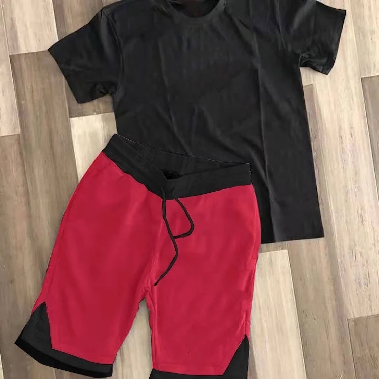 Amazon hot selling short sleeve mens set Custom logo sport gym tracksuit Solid color summer sets for men, 7 colors
Amazon hot selling short sleeve mens set Custom logo sport gym tracksuit Solid color summer sets for men, 7 colors