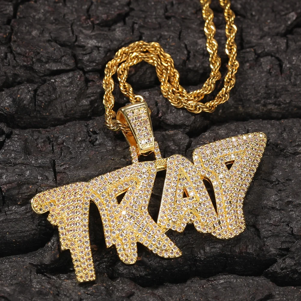 Hip Hop Men Fashion Gold Silver Color Simple TRAP Letter Pendant Necklace Hip Hop Gold Plated Necklace
Hip Hop Men Fashion Gold Silver Color Simple TRAP Letter Pendant Necklace Hip Hop Gold Plated Necklace