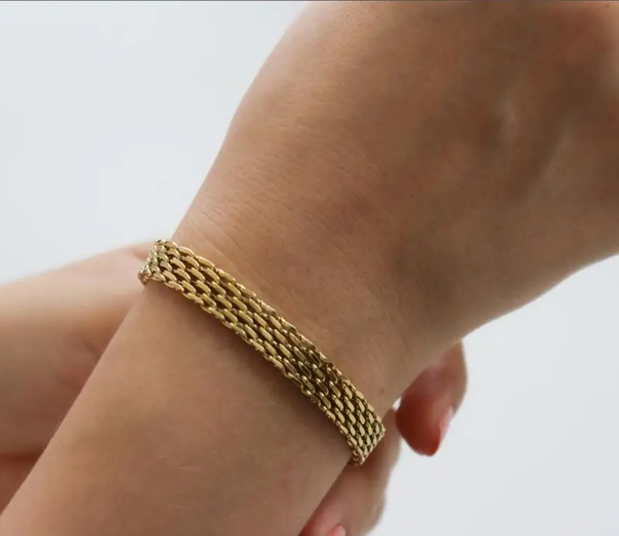 Waterproof Jewelry Chunky Chain Bracelet Anklet Stainless Steel Bracelet Wide Mesh Chain Bracelet For Women
Waterproof Jewelry Chunky Chain Bracelet Anklet Stainless Steel Bracelet Wide Mesh Chain Bracelet For Women