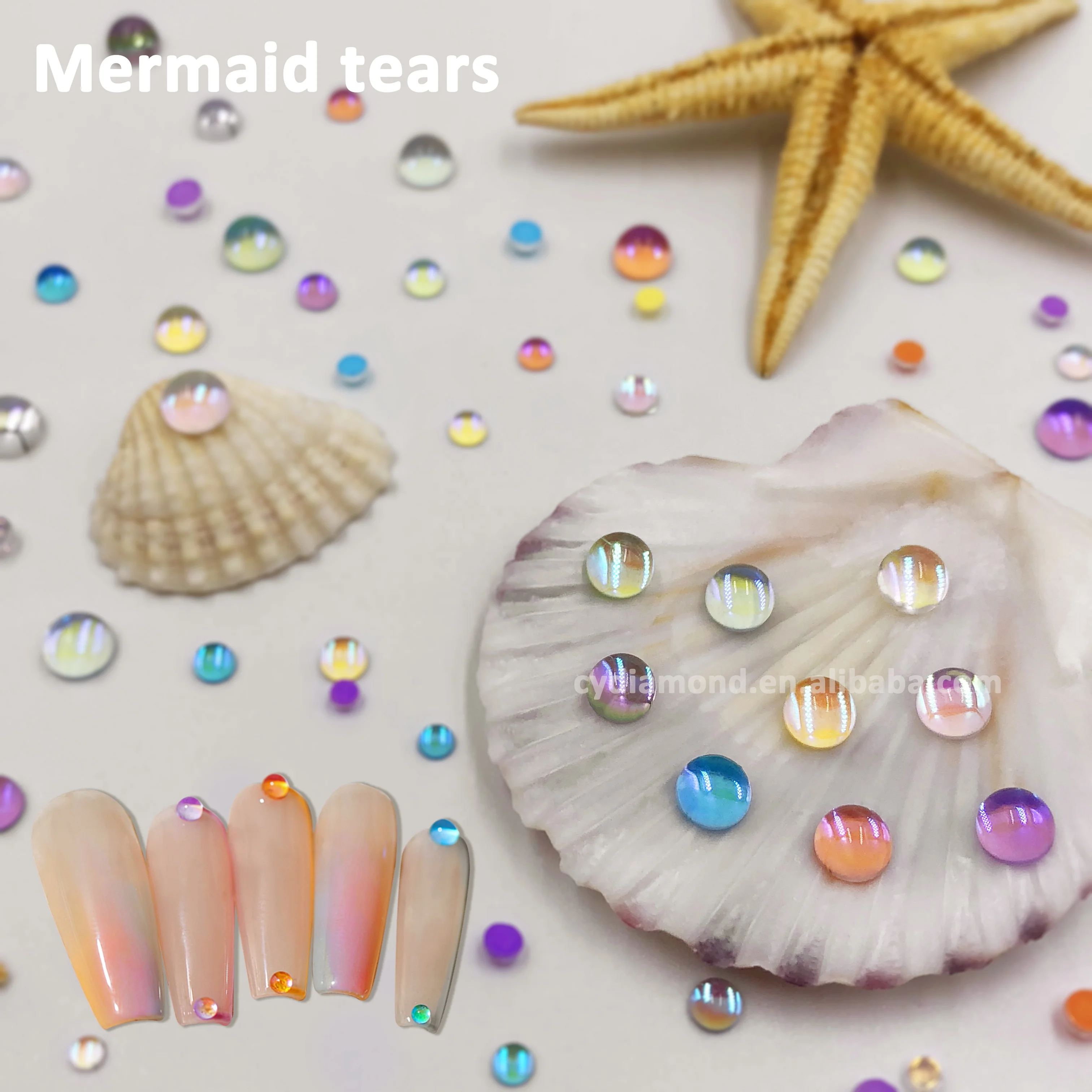 Top Mermaid Tears Clear Glass Nail Art Crystal Size Half Pearls Beads Flatback Rhinestone, 9 colors
Top Mermaid Tears Clear Glass Nail Art Crystal Size Half Pearls Beads Flatback Rhinestone, 9 colors