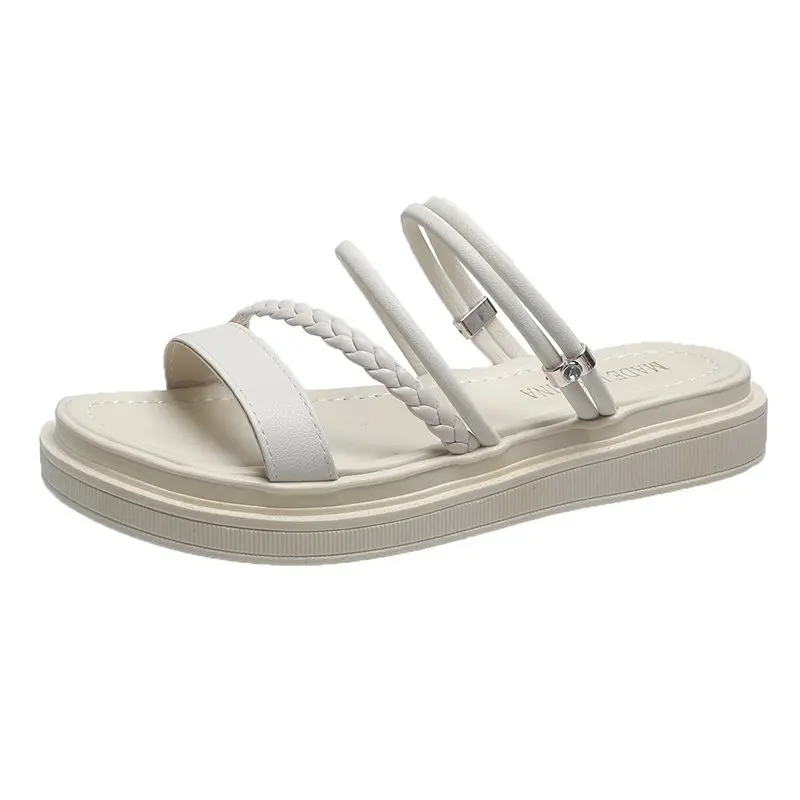 Wholesale Slides Slippers Fashionable Ladies Slippers Rubber Sole PU Upper Sandalia Beach Slippers Women's Sandals Vendor
Wholesale Slides Slippers Fashionable Ladies Slippers Rubber Sole PU Upper Sandalia Beach Slippers Women's Sandals Vendor