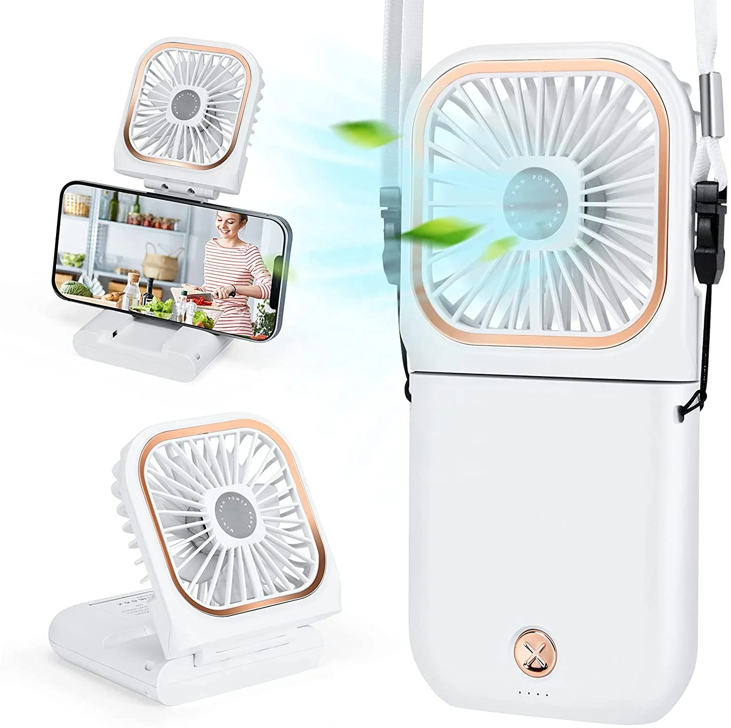 2021 High quality foldable USB charging mini power bank 3000mah mobile phone holder hanging neck fan
2021 High quality foldable USB charging mini power bank 3000mah mobile phone holder hanging neck fan