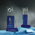 Clear Honorable blank plaque crystal award trophy for customer