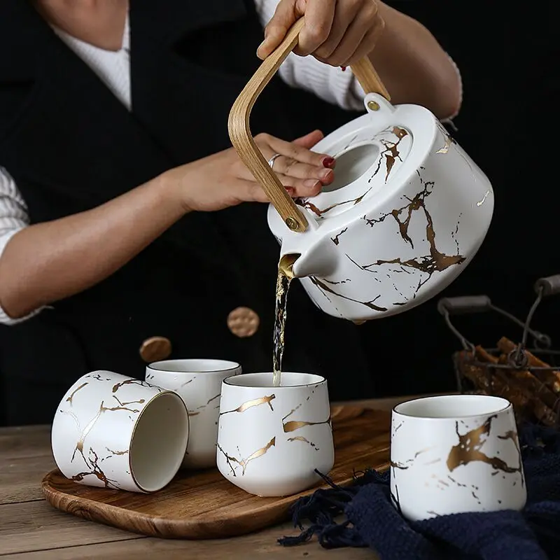 Marble pattern household tea set Japanese ceramic afternoon tea cup turkish chinese set, Black /white
Marble pattern household tea set Japanese ceramic afternoon tea cup turkish chinese set, Black /white