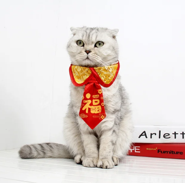 2022 luxury pet bow ties warm neck cat blessing bow tie dog New Year's pet accessories
2022 luxury pet bow ties warm neck cat blessing bow tie dog New Year's pet accessories