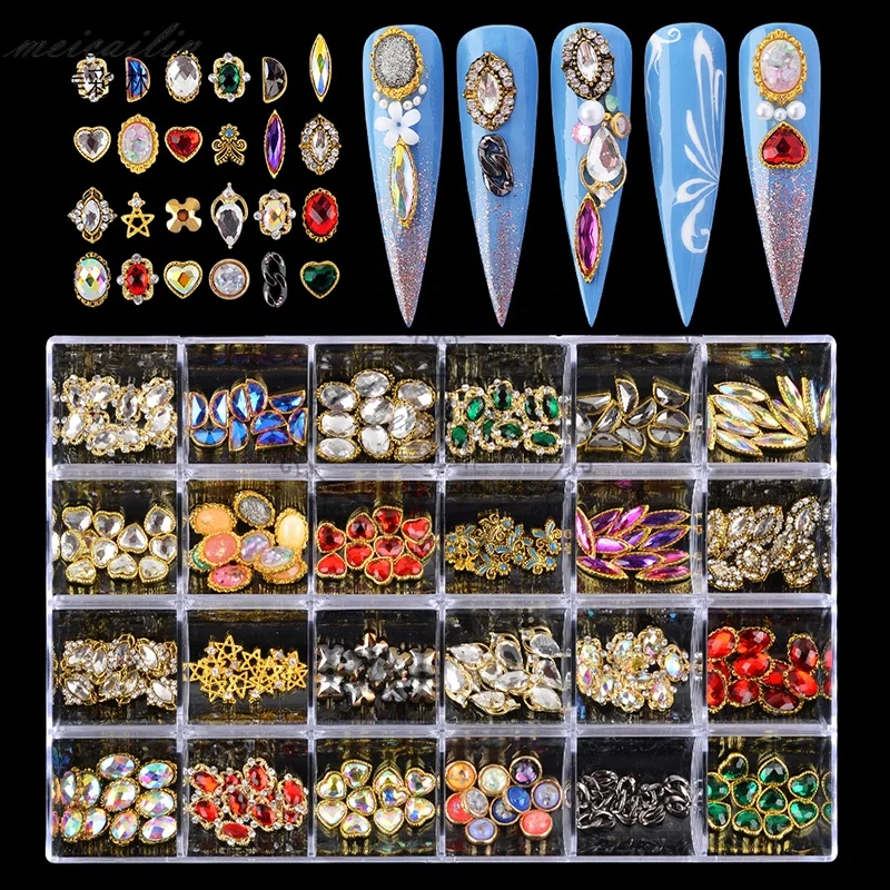 Metal 3D Luxury Large Diamond Stones Crystal Nail Art Rhinestone Heart Charms Zircon Set For Nails
Metal 3D Luxury Large Diamond Stones Crystal Nail Art Rhinestone Heart Charms Zircon Set For Nails