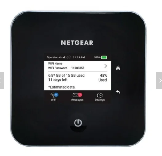 

5G Netgear Unlocked Nighthawk M2 MR2100 cat20 4GX Gigabit 4G 2Gbps 5CA Mobile WiFi Hotspot