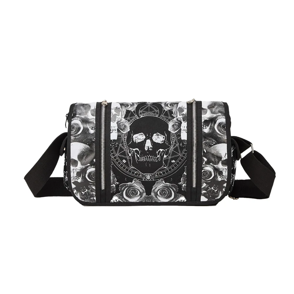 Wholesale Men's Sugar Skull High Quality Halloween Bags Messenger Halloween Personalized Bag, Black or customized
Wholesale Men's Sugar Skull High Quality Halloween Bags Messenger Halloween Personalized Bag, Black or customized