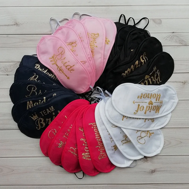 Wedding Bachelorette Party Gift Silk Bride Sleep Eye Mask Satin Bridal Eye Mask, 14colors in stock, show the picture
Wedding Bachelorette Party Gift Silk Bride Sleep Eye Mask Satin Bridal Eye Mask, 14colors in stock, show the picture