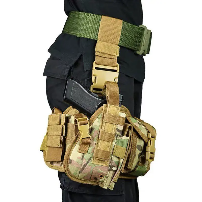 Factory Wholesale Tactical Pistol Thigh Gun Holster Pouch Drop Platform Leg Combat Gun Belt Pistol Holster, Customized color
Factory Wholesale Tactical Pistol Thigh Gun Holster Pouch Drop Platform Leg Combat Gun Belt Pistol Holster, Customized color