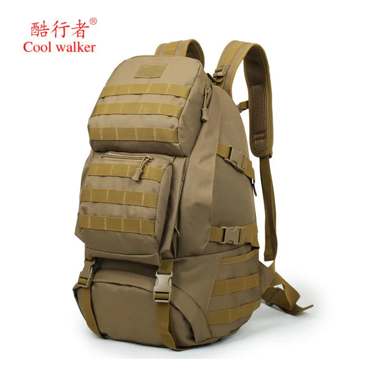 55 liters large-capacity mountaineering military waterproof sports travel outdoor tactical bags backpack, Camouflage/brown
55 liters large-capacity mountaineering military waterproof sports travel outdoor tactical bags backpack, Camouflage/brown