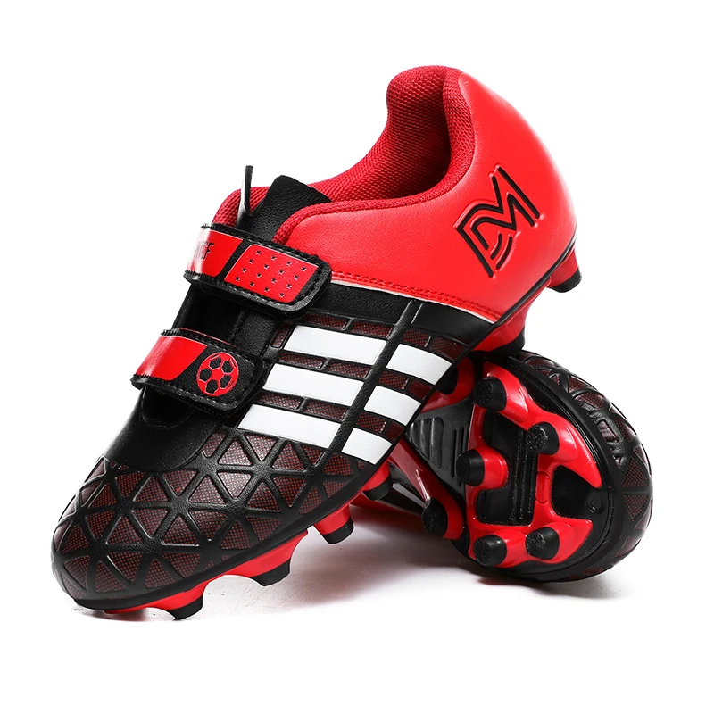 Low-cut children's football shoes Velcro training shoes elementary school sports shoes broken nails teenagers men and women, Black red/ black green/blue orange
Low-cut children's football shoes Velcro training shoes elementary school sports shoes broken nails teenagers men and women, Black red/ black green/blue orange