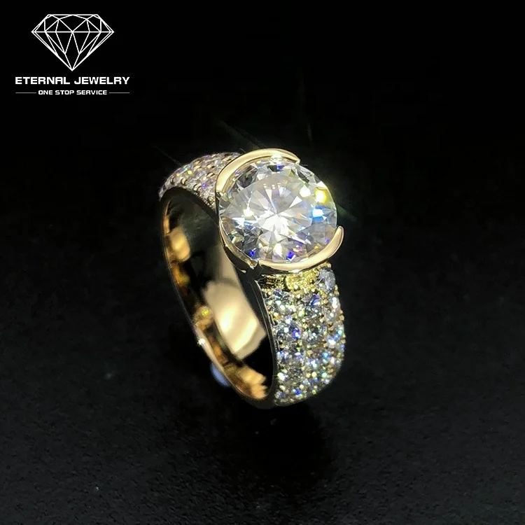 High-end Custom Fine Jewelry Women Women9k 10k 14k 18k Gold Pured Yellow Mozanstone 2 Carat Ct Diamond Ring
High-end Custom Fine Jewelry Women Women9k 10k 14k 18k Gold Pured Yellow Mozanstone 2 Carat Ct Diamond Ring