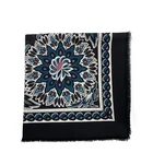 new custom handmade silk cotton print plain scarf shawl