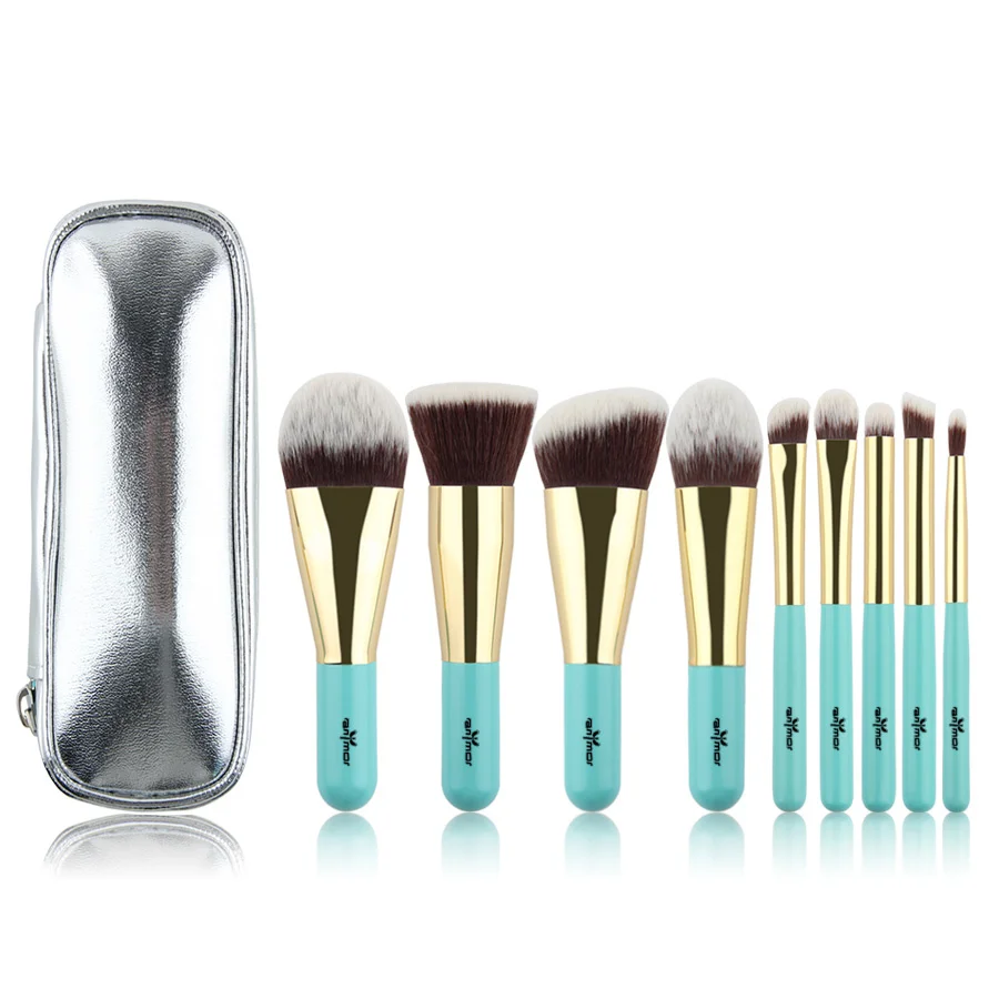 9Pcs Mini Portable Travel Professional Make Up Brush Private Label Bag Makeup Brush Set, Black, blue
9Pcs Mini Portable Travel Professional Make Up Brush Private Label Bag Makeup Brush Set, Black, blue
