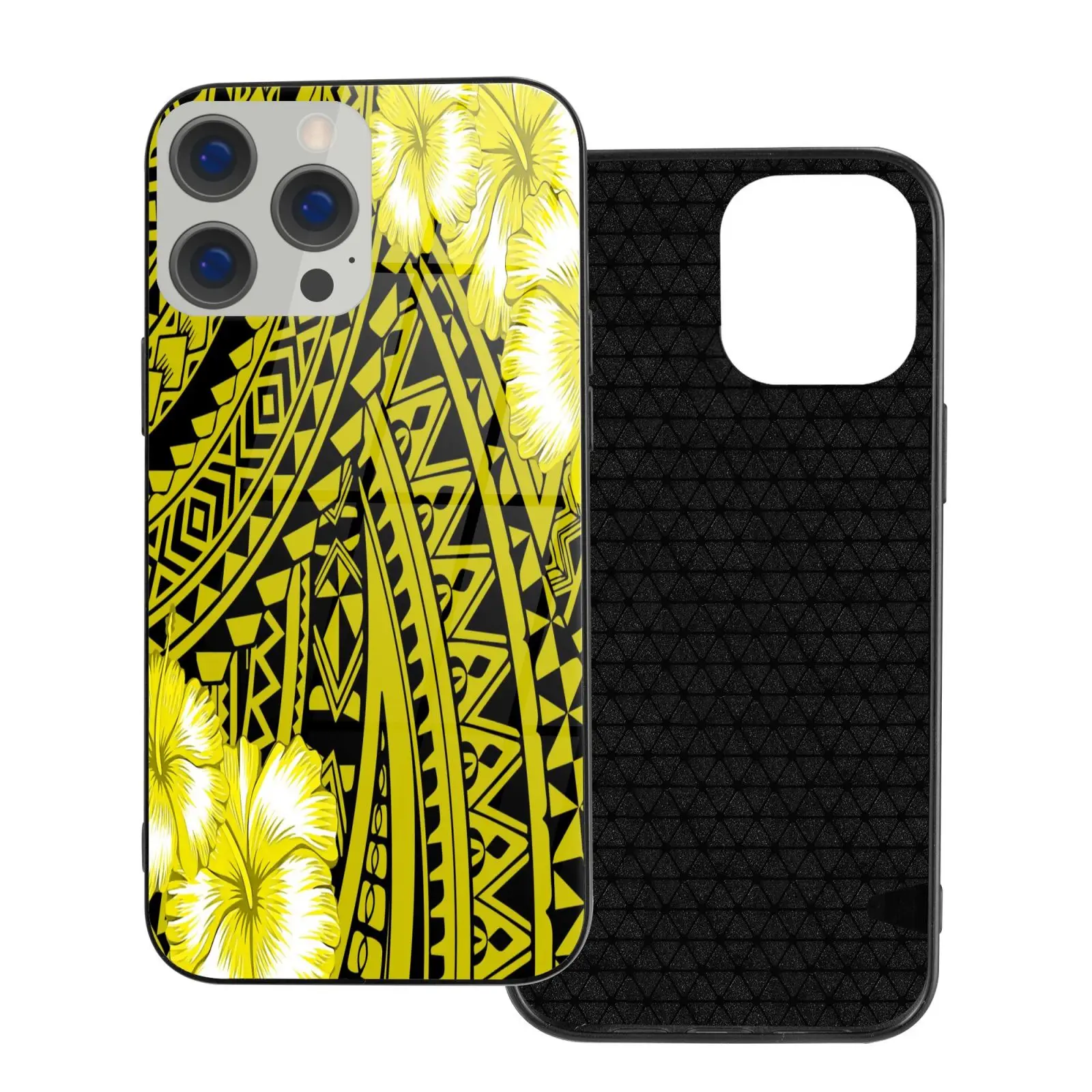 Polynesian Hibiscus Print Yellow Phone Accessories Case Custom TPU+Glass Phone Sase Phone Shockproof Protection Back Cover, Customized color
Polynesian Hibiscus Print Yellow Phone Accessories Case Custom TPU+Glass Phone Sase Phone Shockproof Protection Back Cover, Customized color