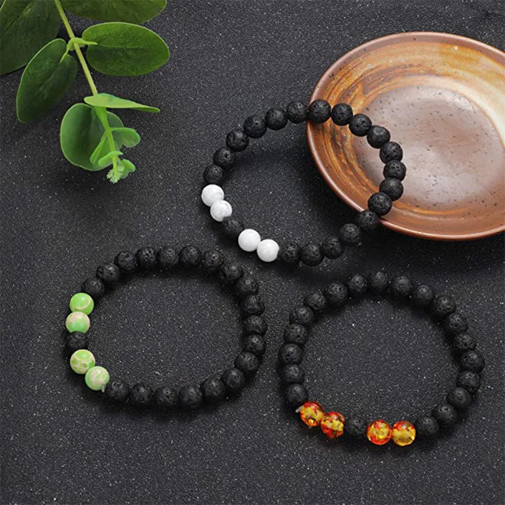 Wholesale 8mm Lava Rock Stone Beaded Bracelet Natural Stone Amethyst Elastic Stretch Yoga Bead Bracelet for Women Men
Wholesale 8mm Lava Rock Stone Beaded Bracelet Natural Stone Amethyst Elastic Stretch Yoga Bead Bracelet for Women Men