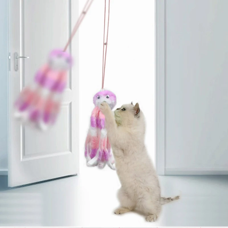 Interactive Cat Toys Hanging Simulation Cat Plush Toy Retractable Plush Octopus Shape Hanging Door Type Pet Toy Cat Supplies 
Interactive Cat Toys Hanging Simulation Cat Plush Toy Retractable Plush Octopus Shape Hanging Door Type Pet Toy Cat Supplies