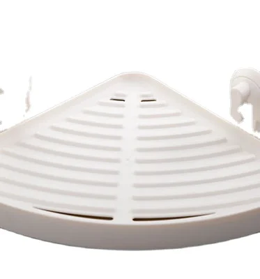 White Plastic Suction Cup Triangle Shelf In Bathroom And Toilet
White Plastic Suction Cup Triangle Shelf In Bathroom And Toilet
