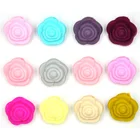 China Manufacturer 12Mm Silicone Bow Beads Metallic Color Hexagons 17Mm Silicone Beads