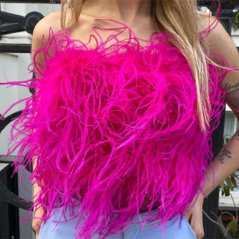 Luxury Ladies Bandeau Top Fashion Wedding BOA Corsets Ostrich Feather Top Women, Customized color
Luxury Ladies Bandeau Top Fashion Wedding BOA Corsets Ostrich Feather Top Women, Customized color
