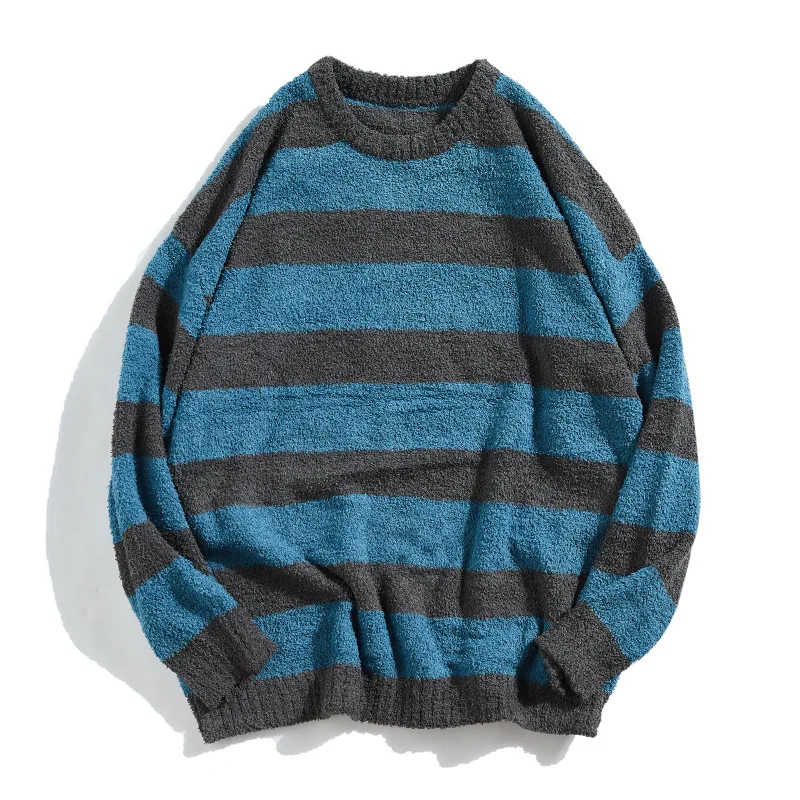 2020 Winter Fashion Striped Thick Knitwear Korean Trend Wholesale Pullover Men's Sweater, Customized color
2020 Winter Fashion Striped Thick Knitwear Korean Trend Wholesale Pullover Men's Sweater, Customized color